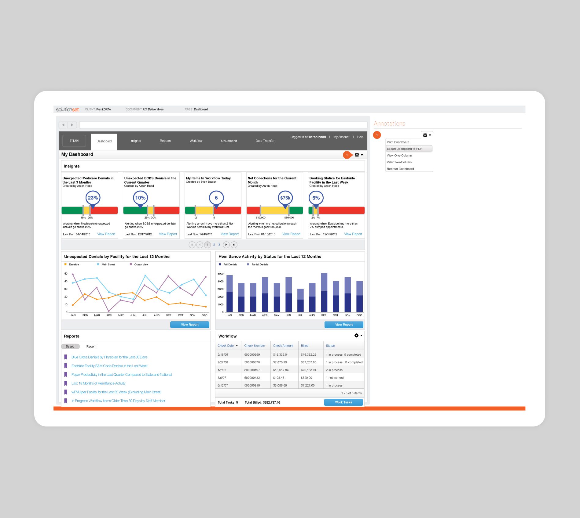 RemitData Wireframe