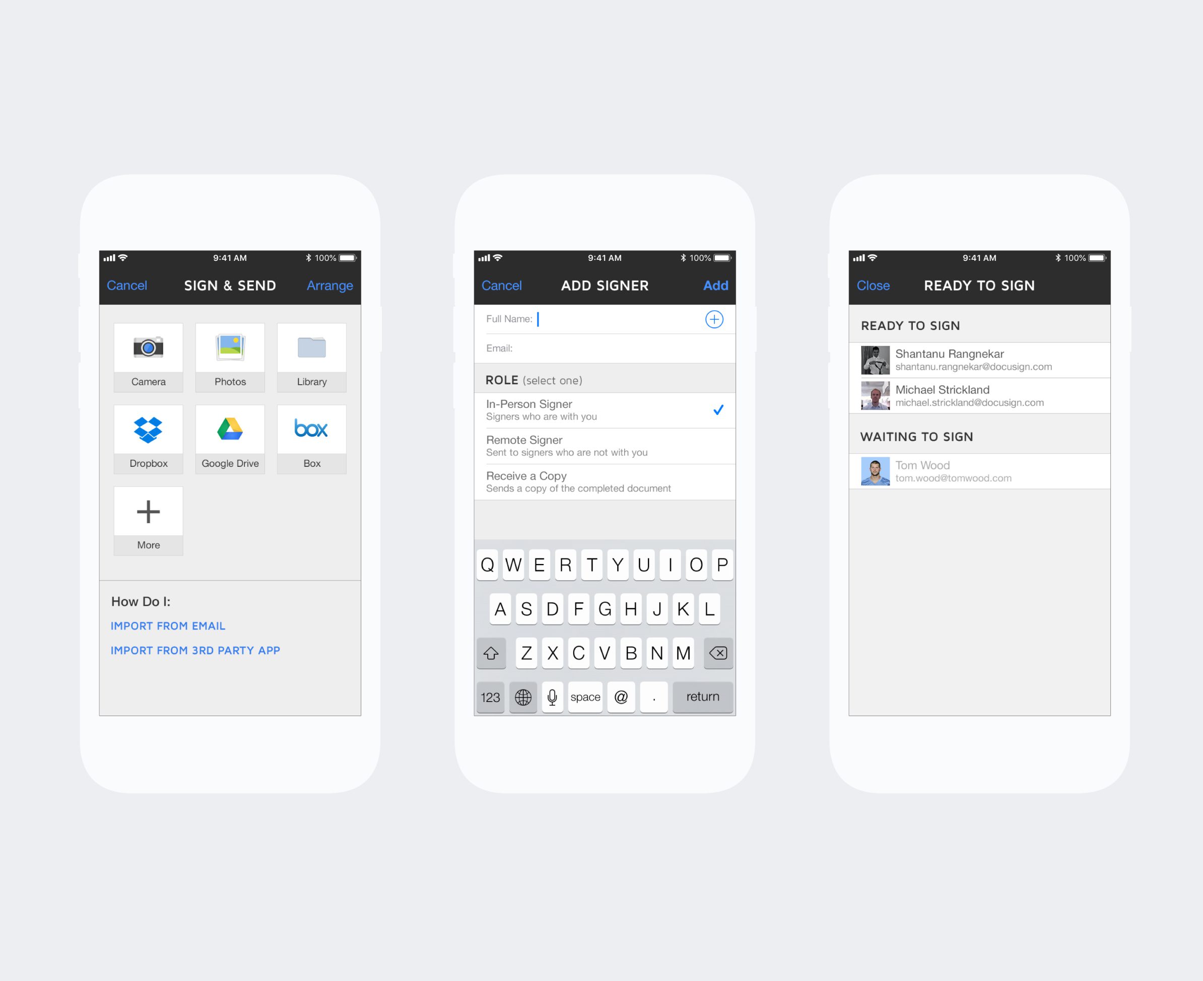 DocuSign iOS App