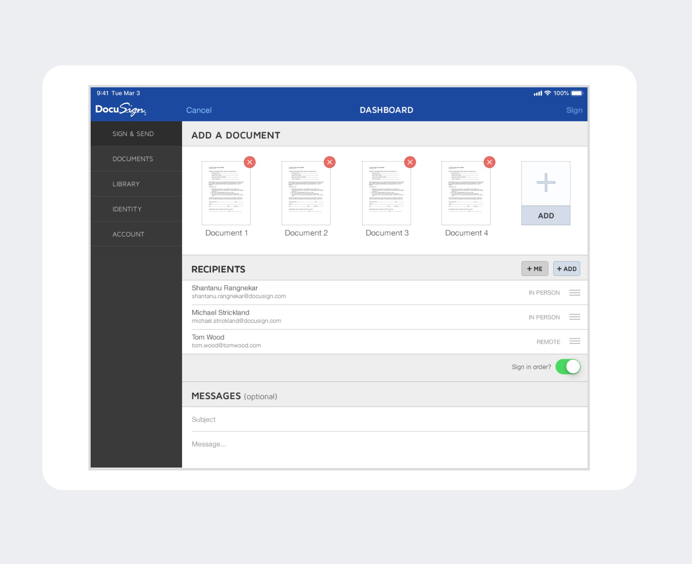 DocuSign iOS App