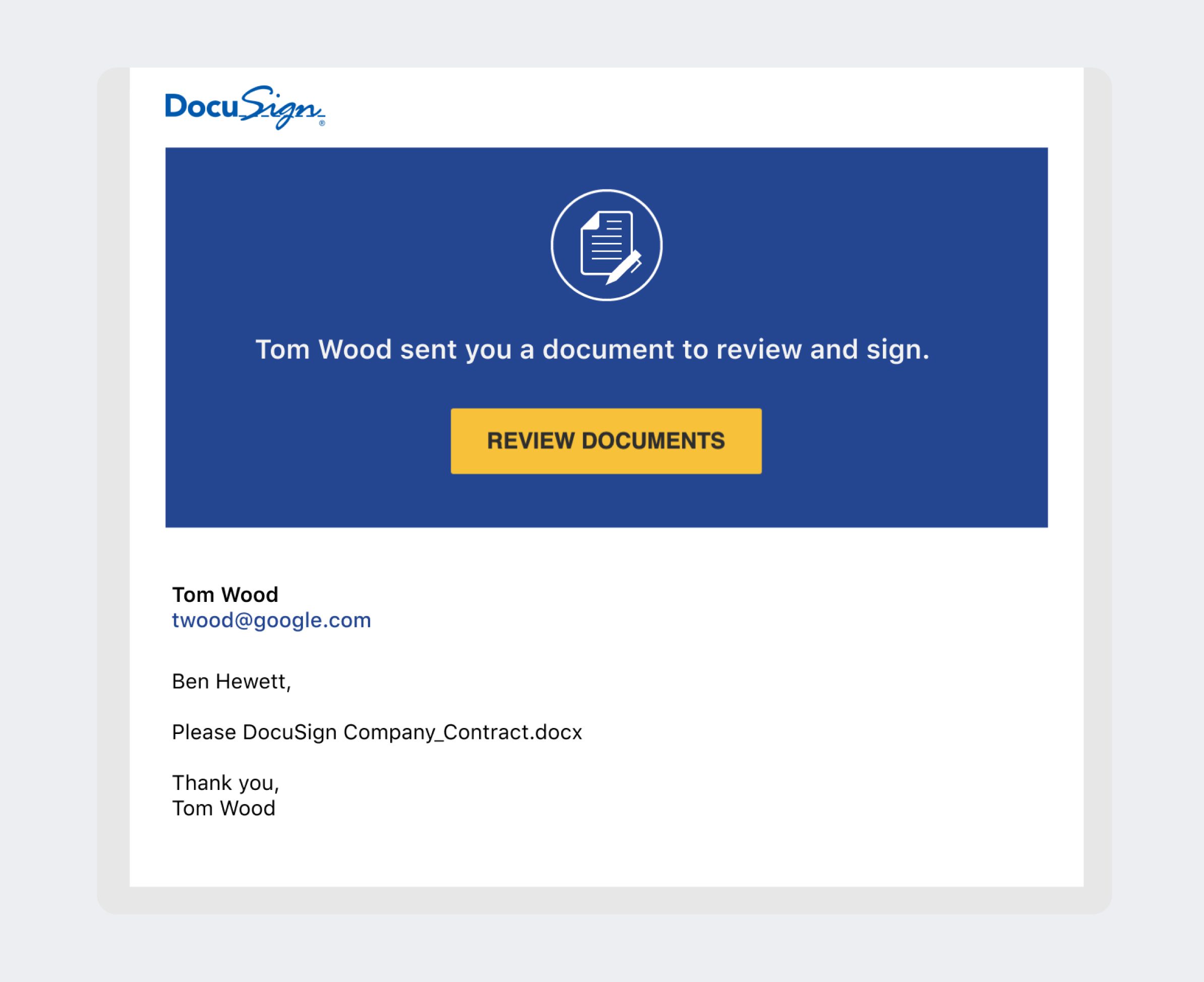 DocuSign Email