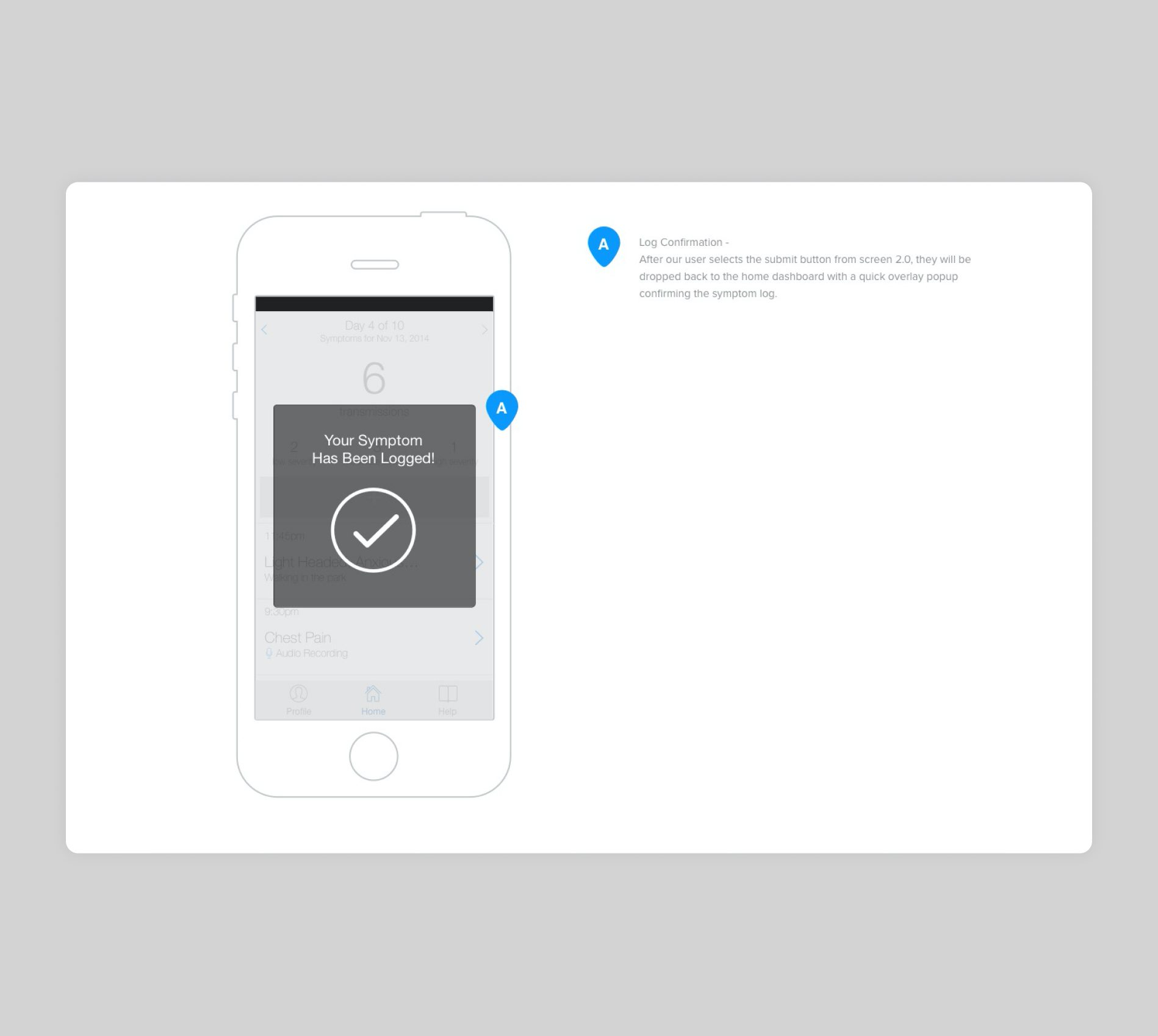 iRythmn Zio iOS Wireframe