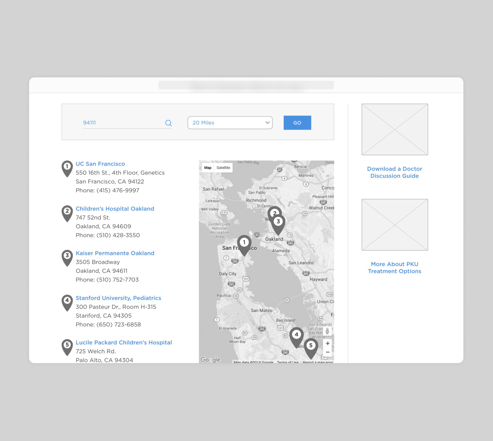 BioMarin Wireframe