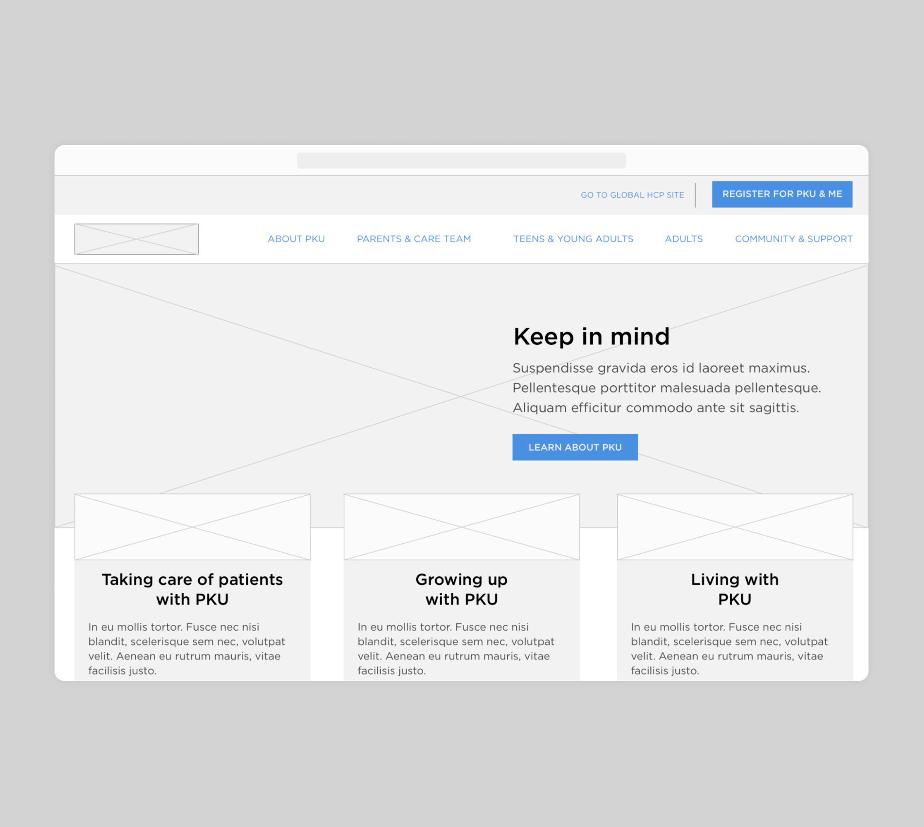 BioMarin Wireframe