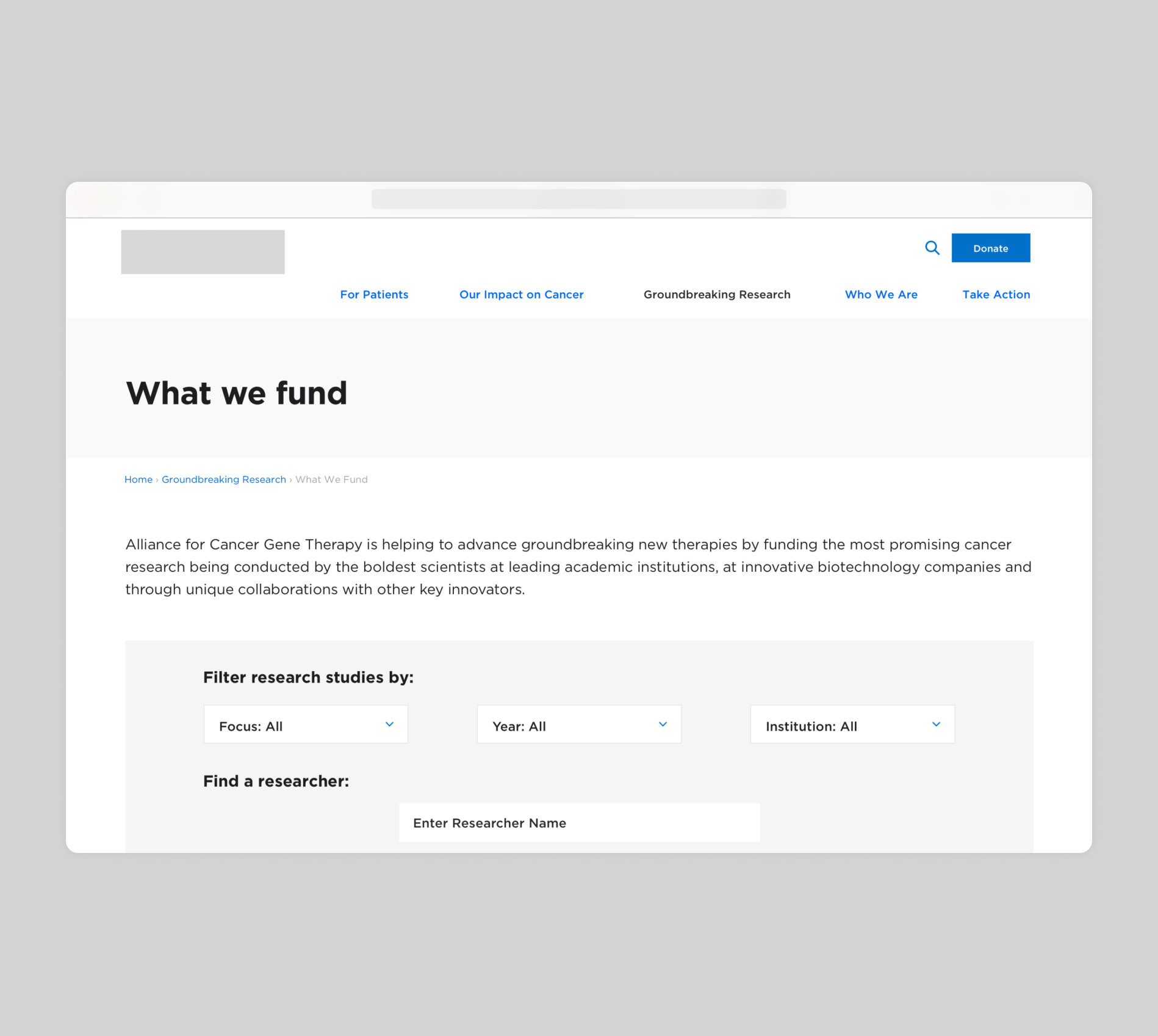 ACGT Wireframes