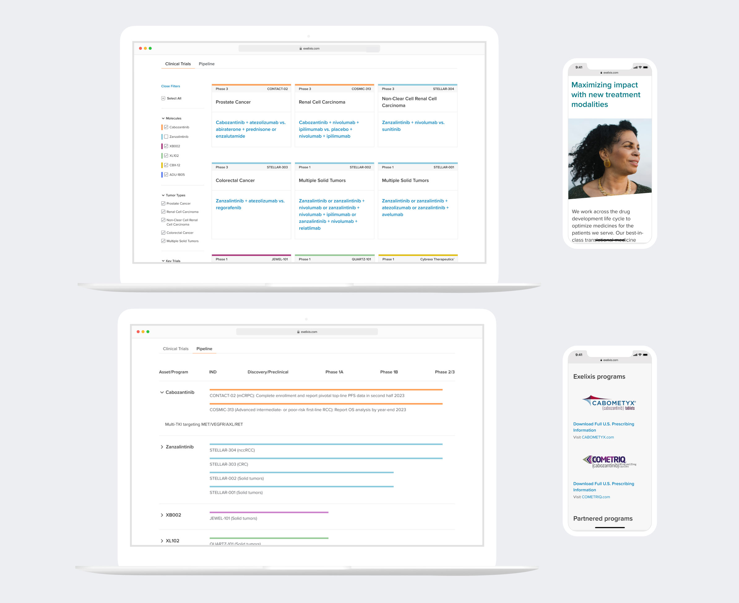 Exelixis Clinical and Pipeline Page